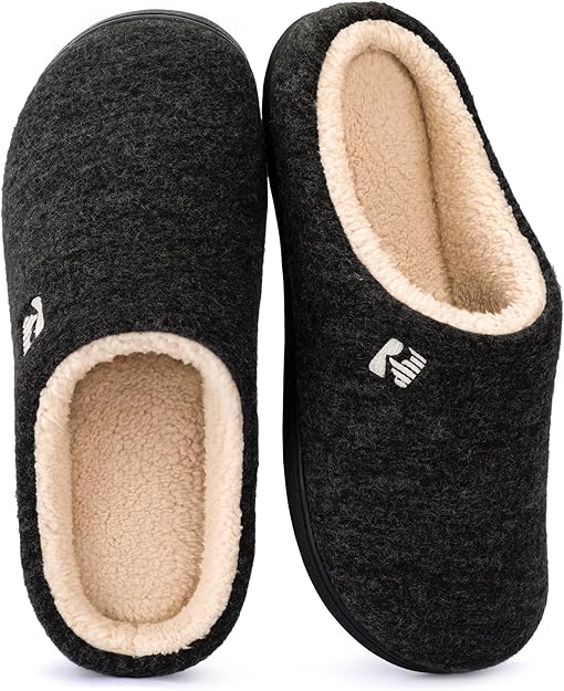 RockDove mens sherpa lined slippers